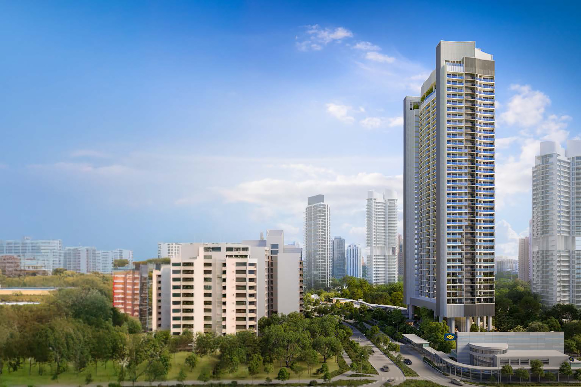River Green condo opposite Great World City
