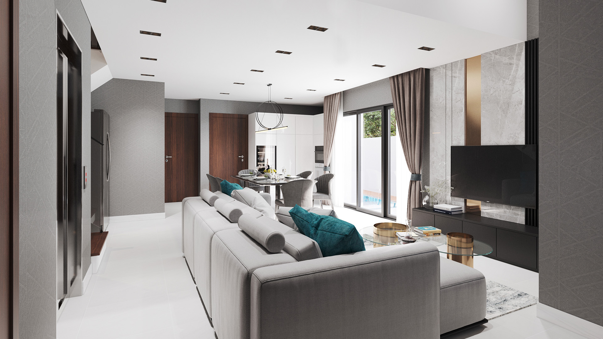 The Carrara @ 811 Mountbatten Road living room